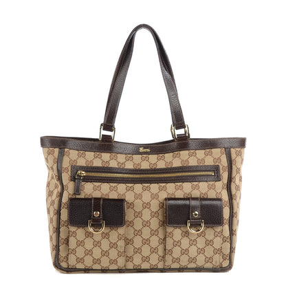 Gucci Monogram Abbey Tote Brown 1 of 7