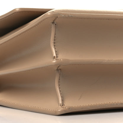 Saint Laurent Calfskin Medium Monogram Sunset Dark Beige 8 of 9