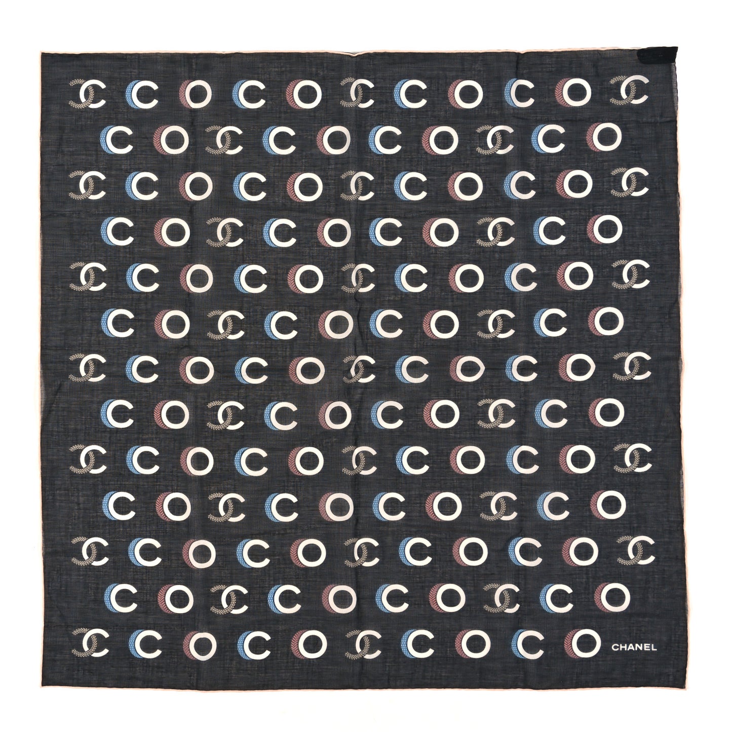 Cotton CC Coco Bandana Black Ecru