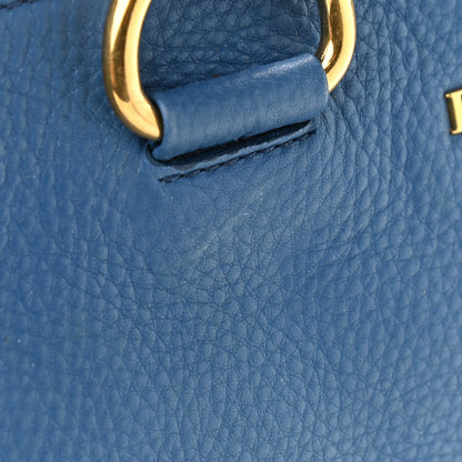 Prada Vitello Daino Bauletto Tote Cobalto 10 of 13