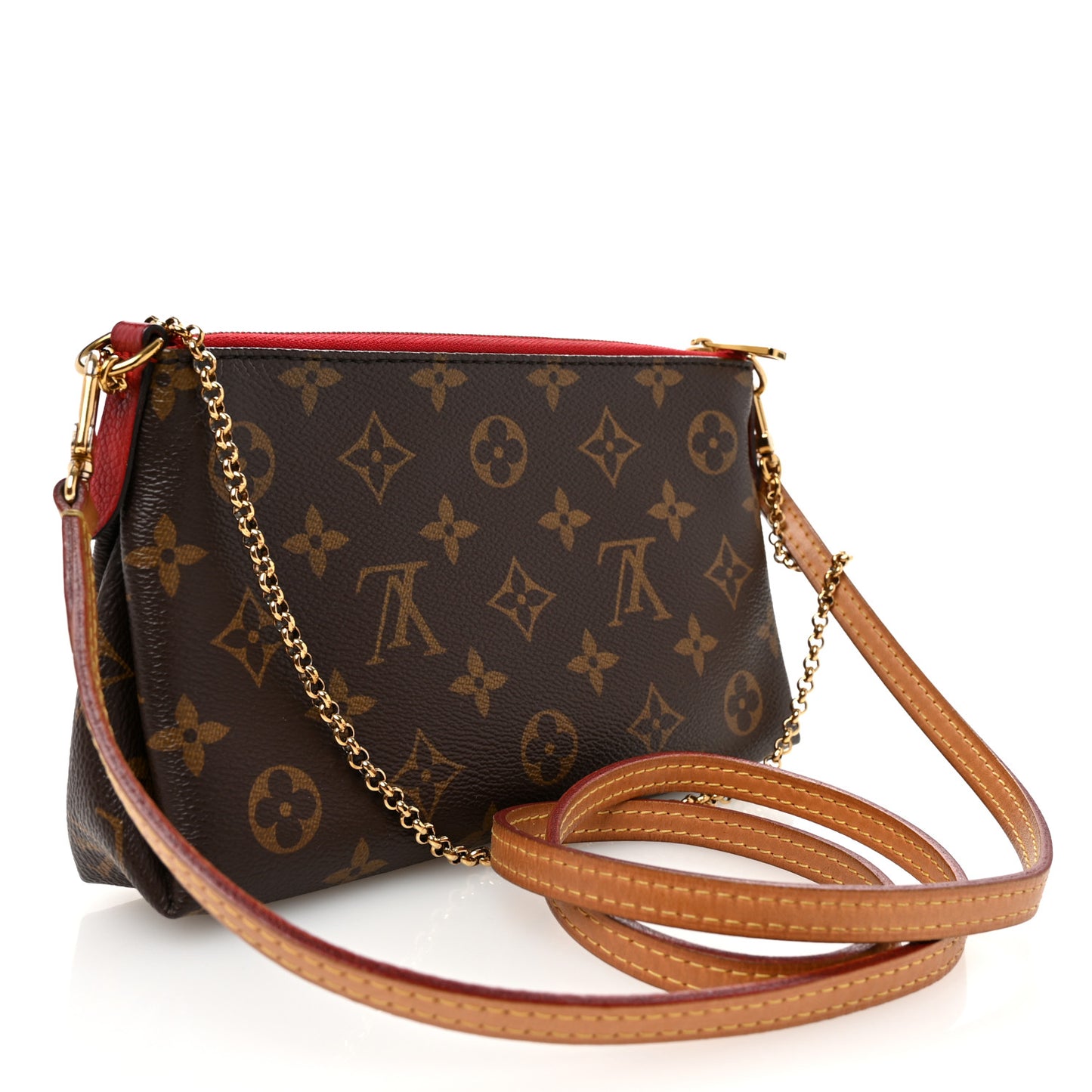 Monogram Pallas Clutch Cherry