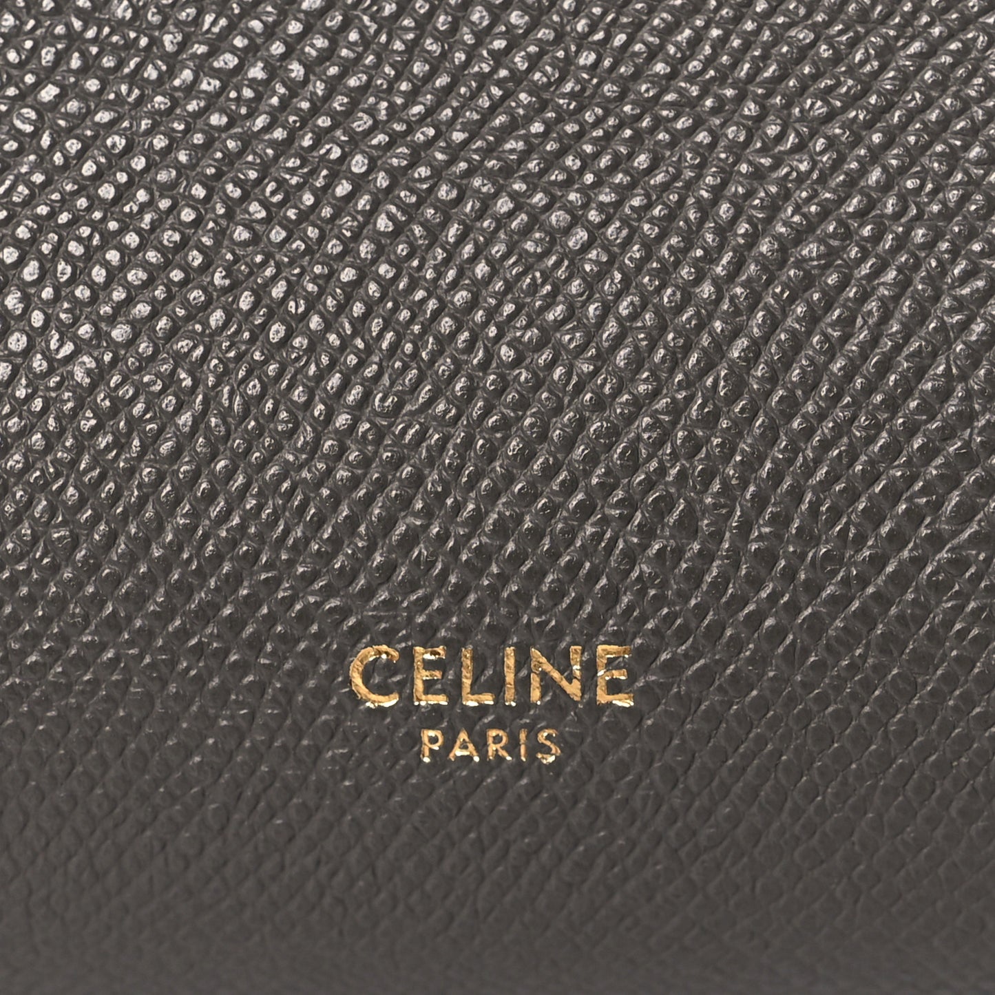 Grained Calfskin Nano Belt Bag Grey