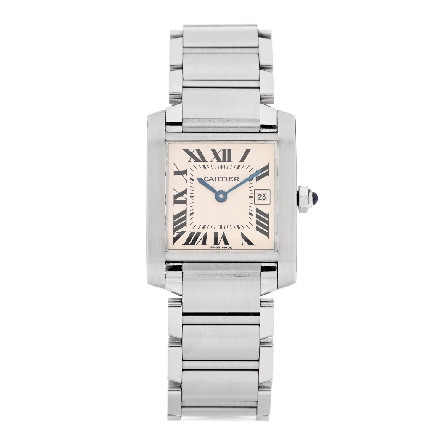 Cartier Stainless Steel 25mm Tank Francaise Quartz Watch 1 of 4