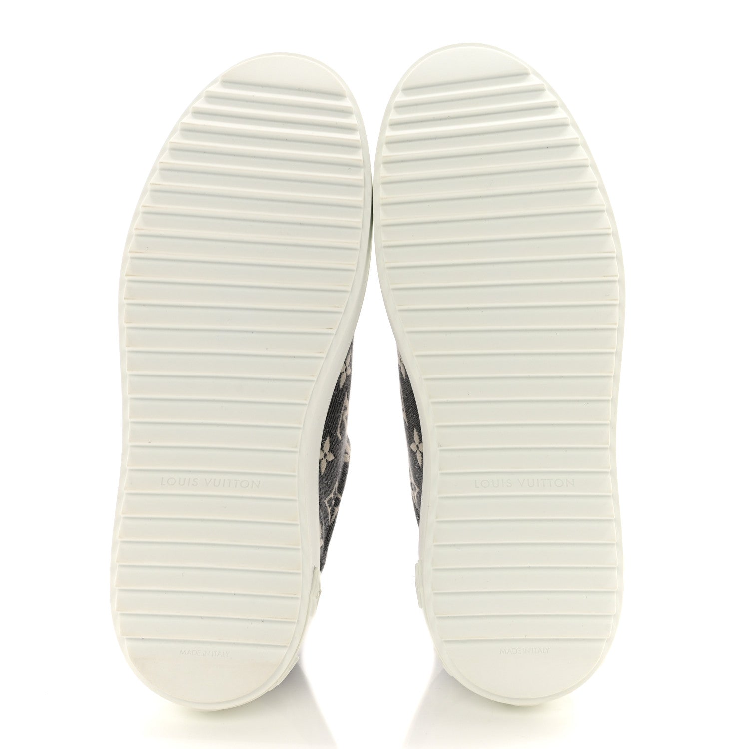 Louis Vuitton Denim Monogram Time Out Sneakers 38 5 of 8