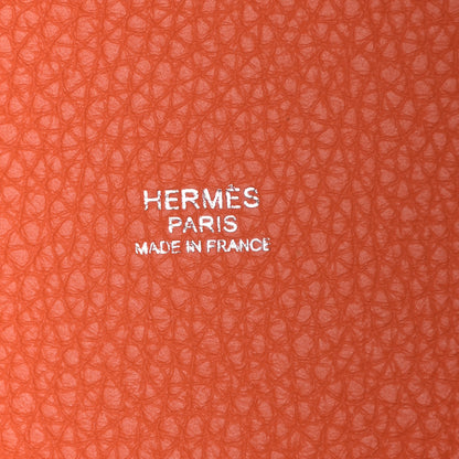 Hermes Taurillon Clemence Picotin Lock 18 PM Orange 6 of 10