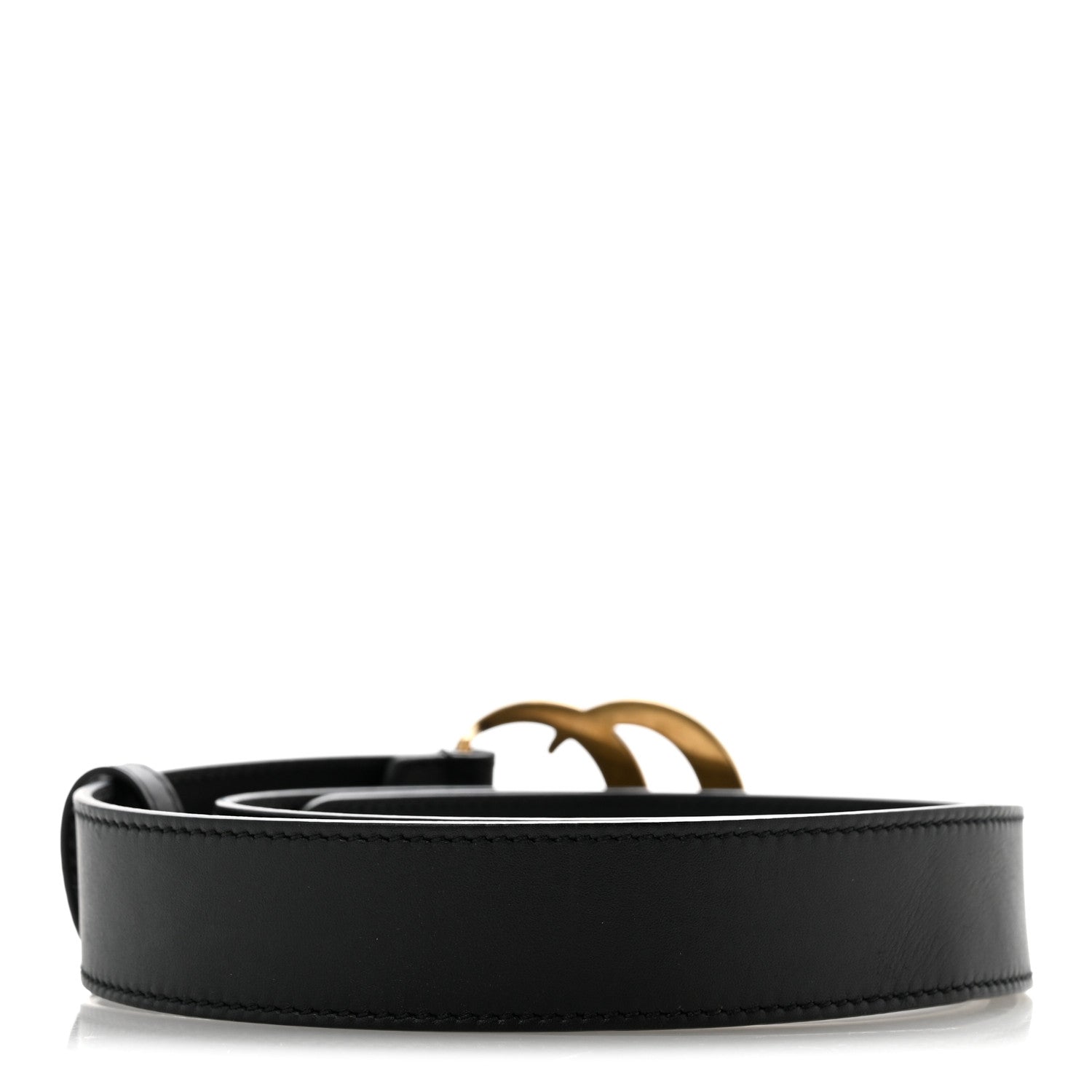 GUCCI ベルト ブラック ゴールド金具 75-30 Gucci Calfskin Double G 30mm Belt 75 30 Black 1924378 – FASHIONPHILE