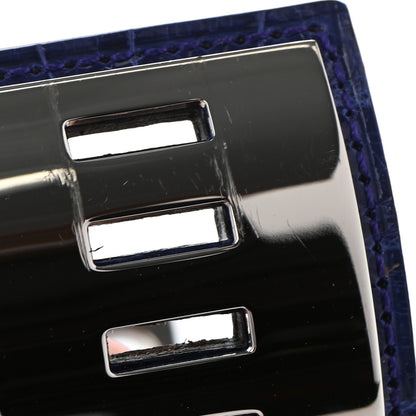 Hermes Shiny Alligator Collier De Chien CDC Bracelet S Bleu Electrique 7 of 7