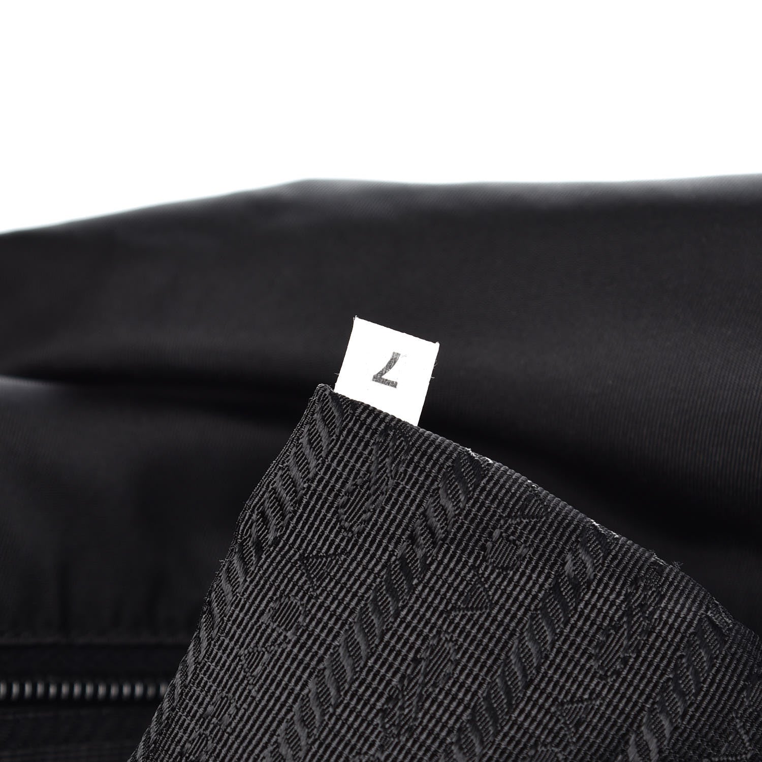 Prada Tessuto Nylon Saffiano Messenger Satchel Black 9 of 15