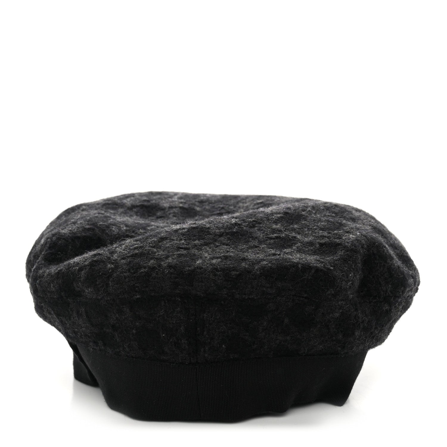 Chanel Cashmere Gripoix CC Beret M Black 4 of 7