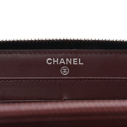 Chanel Caviar Quilted Large Gusset Zip Around Wallet Black 6 of 13