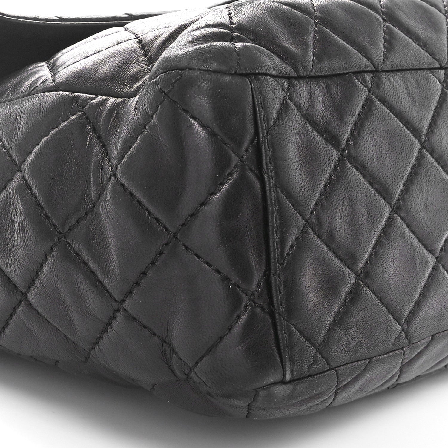 Chanel Washed Lambskin Quilted Maxi Single Flap Black 9 of 10