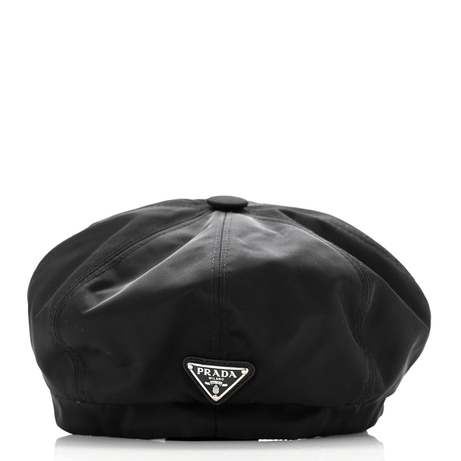Prada Re-Nylon Newsboy Hat M Black 6 of 8