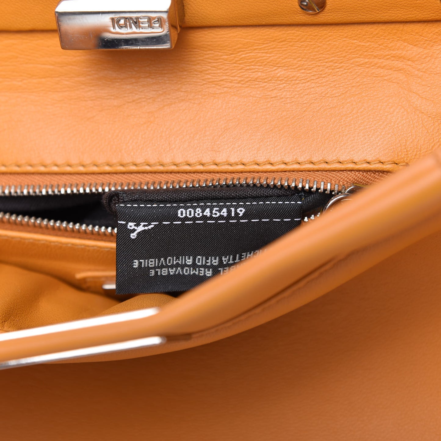 Nappa Mini Peekaboo Iconic Satchel Giallo Syrup
