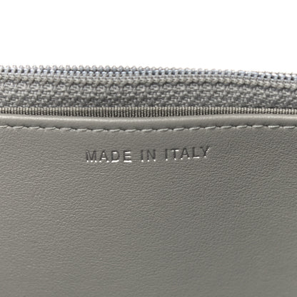 Chanel Calfskin Diagonal Chevron Quilted Tassel Wallet On Chain WOC Grey 7 of 12