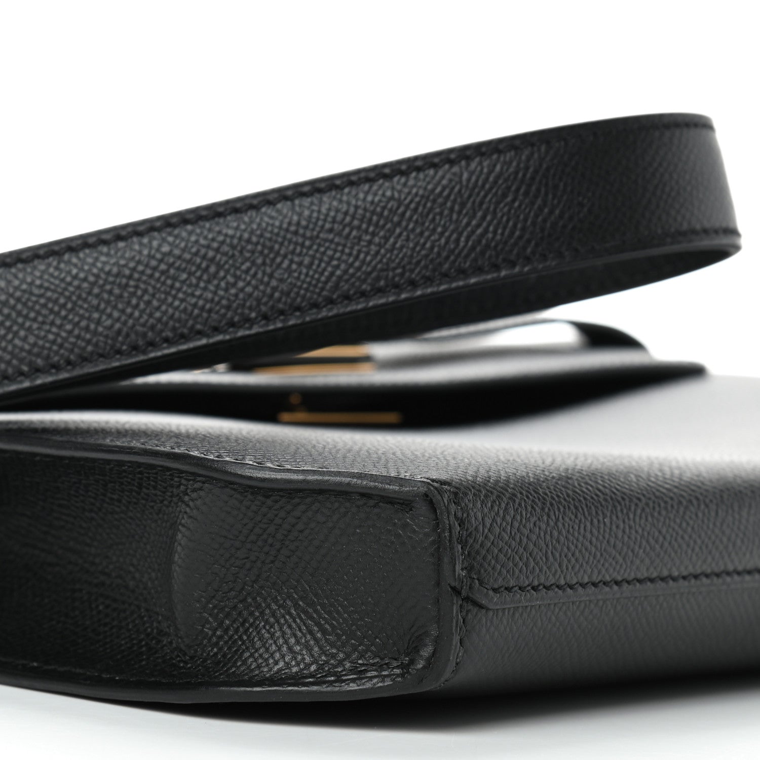 Hermes Epsom Kelly Depeches 25 Pouch Black 7 of 8