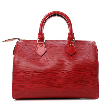 Louis Vuitton Epi Speedy 25 Castillan Red 1 of 4