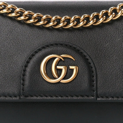 Gucci Wonka Grain Calfskin Mini Diana Bamboo Top Handle Shoulder Bag Black 9 of 11