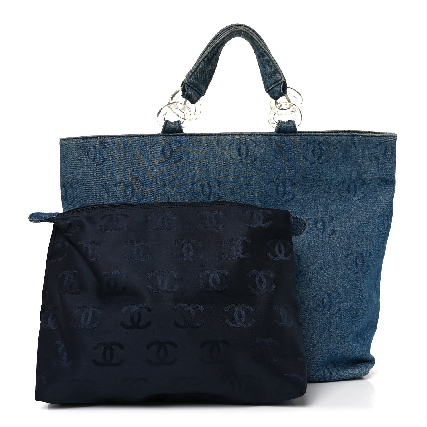 Chanel Denim Large CC Tote Dark Navy Blue 1837472 – FASHIONPHILE