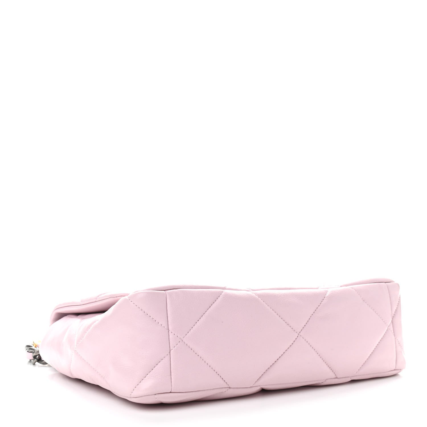 Chanel Lambskin Quilted Large Chanel 19 Flap Light Pink 4 of 12