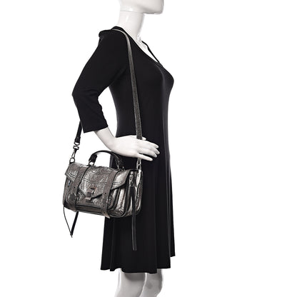 Proenza Schouler Metallic Lambskin Tiny PS1 Satchel Silver 2 of 11