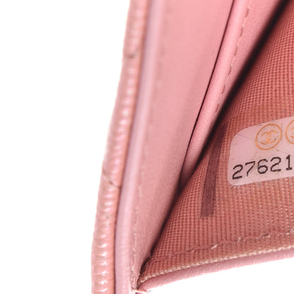 Chanel Iridescent Caviar Quilted Small Flap Wallet Rose Pink 7 of 7