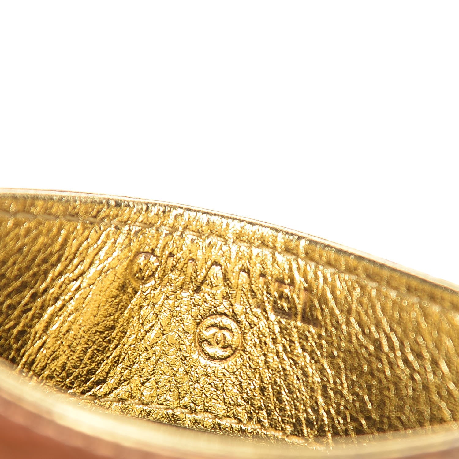 Chanel Metallic Calfskin Crocodile Embossed Cocodile Card Holder Gold 6 of 9
