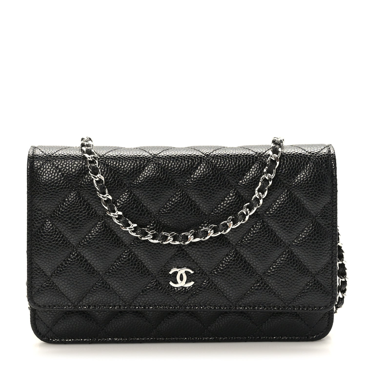 Chanel Caviar Quilted Wallet on Chain WOC Black 1 of 11