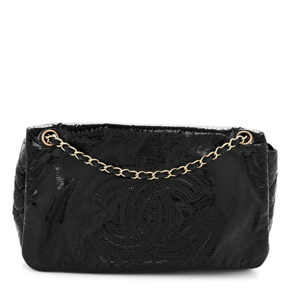 Chanel Vinyl Medium Rock and Chain Flap Black 1 of 11