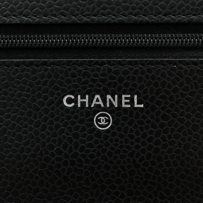 Chanel Caviar Quilted Wallet on Chain WOC Black 6 of 12