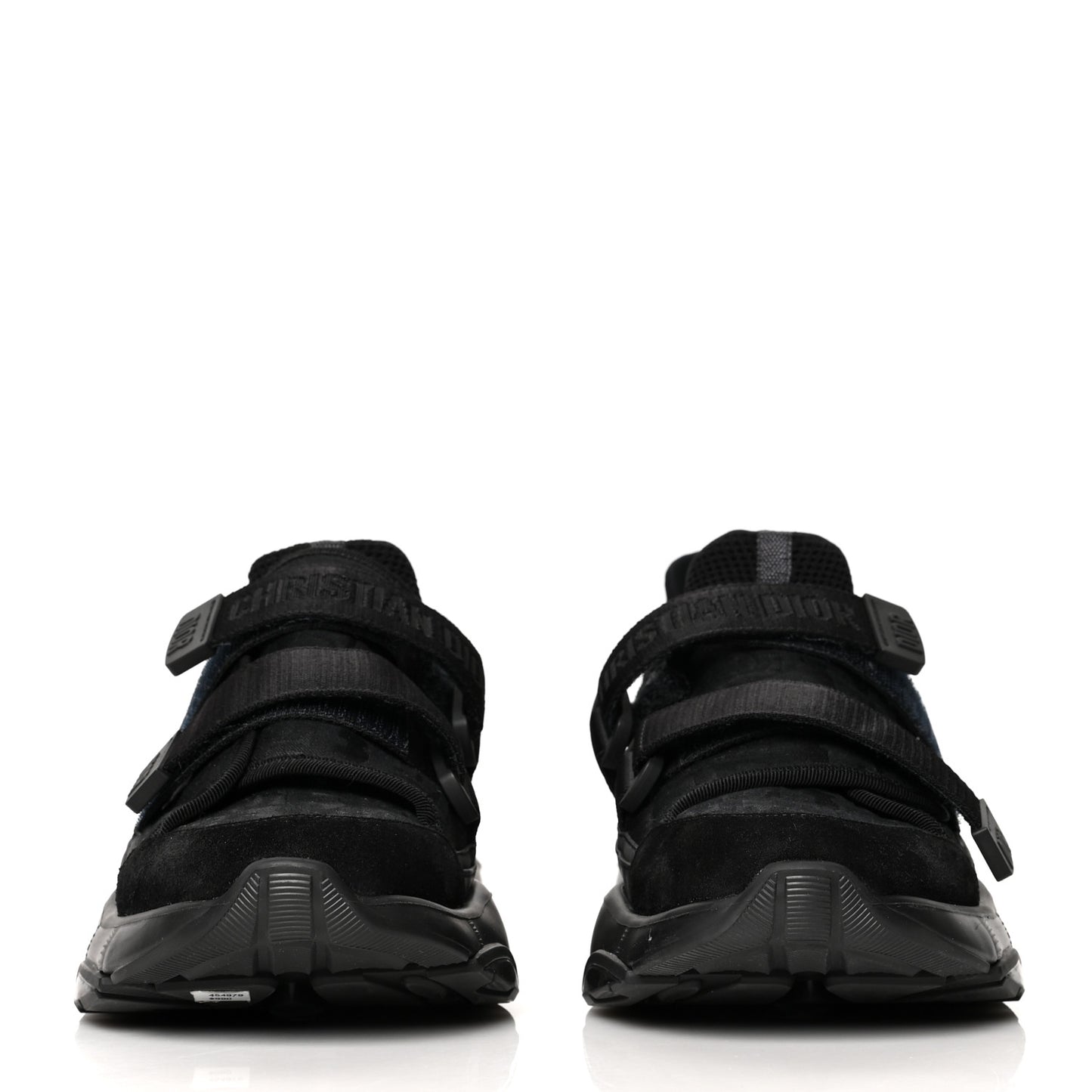 Shiny Oblique Technical Fabric Nylon Womens D-Wander Sneakers 40 Black