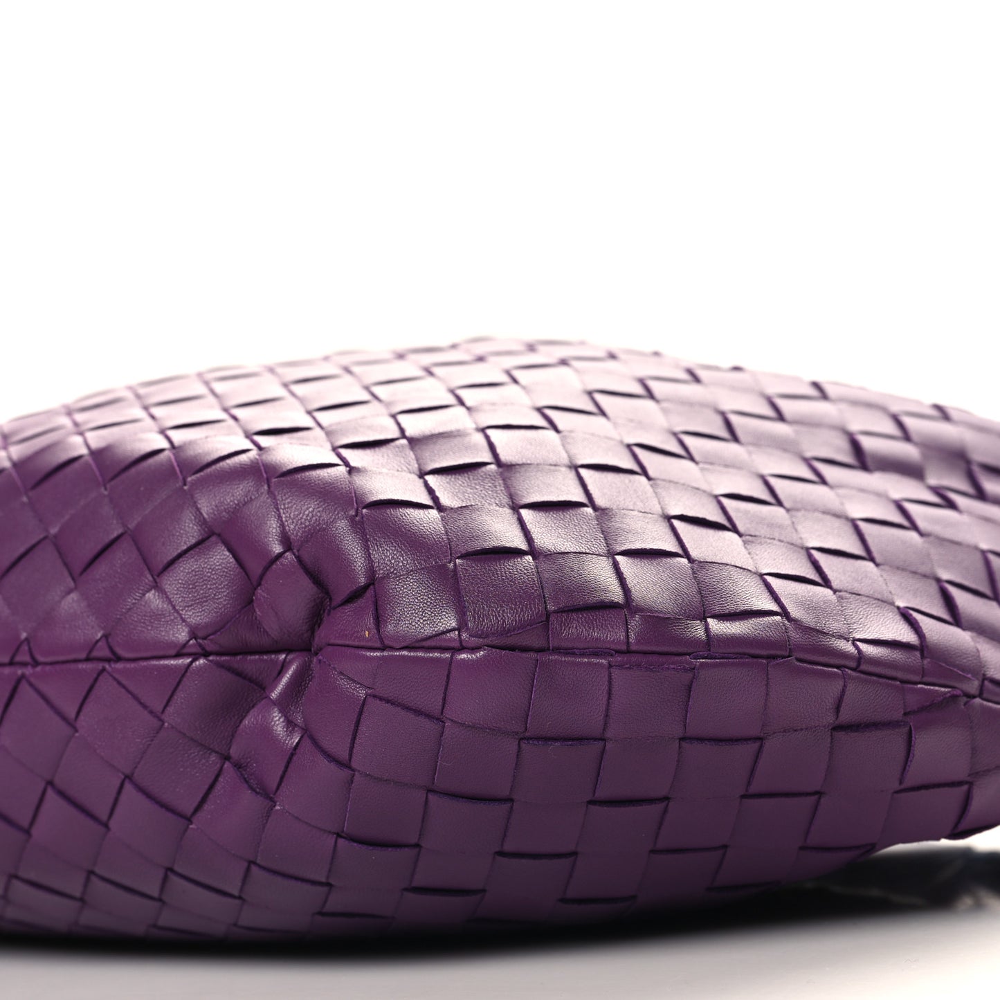 Nappa Intrecciato Teen Jodie Hobo Eggplant
