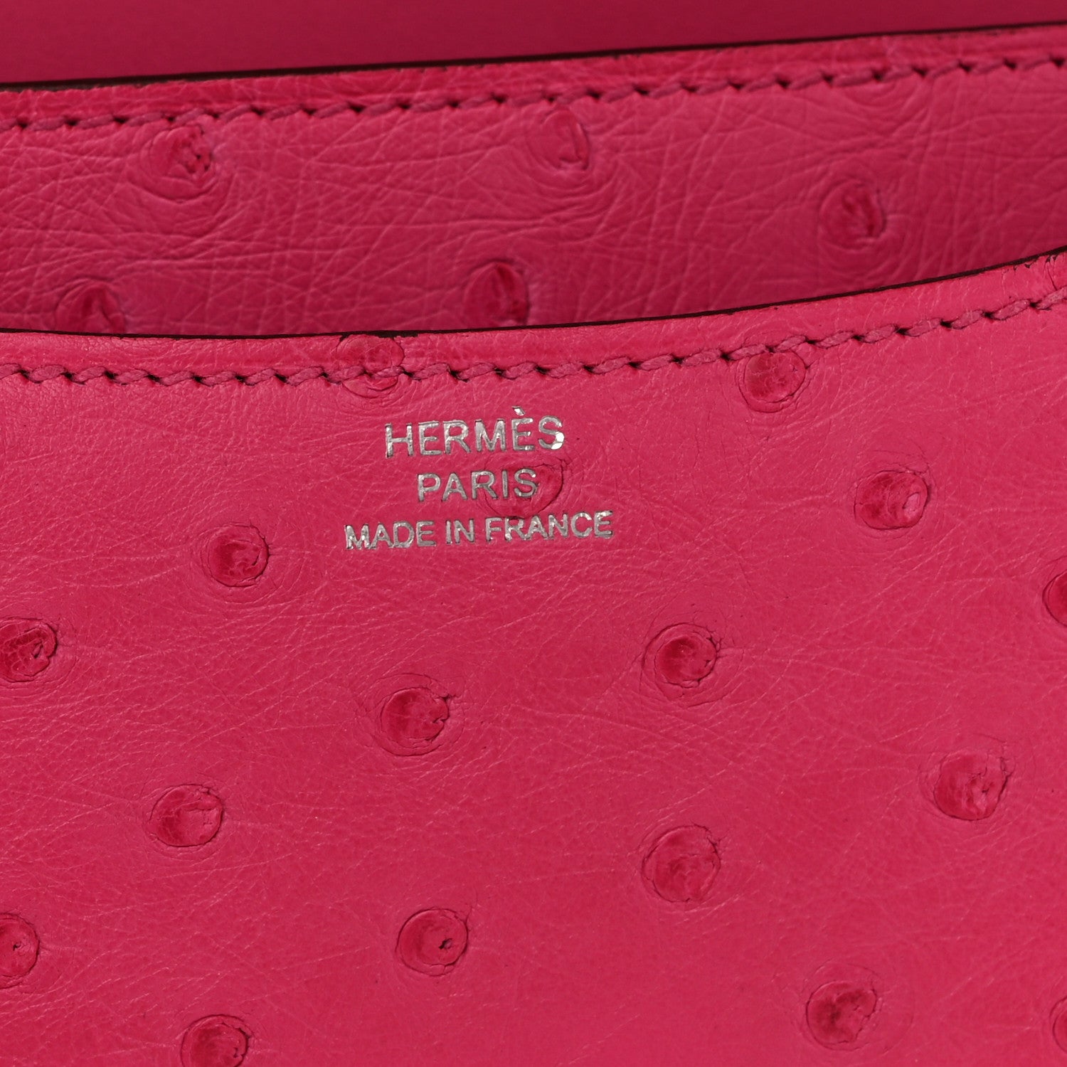 Hermes Ostrich Constance 18 Rose Pourpre 7 of 12