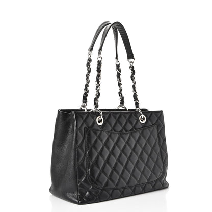 Chanel Caviar Quilted Grand Shopping Tote GST Black 3 of 8