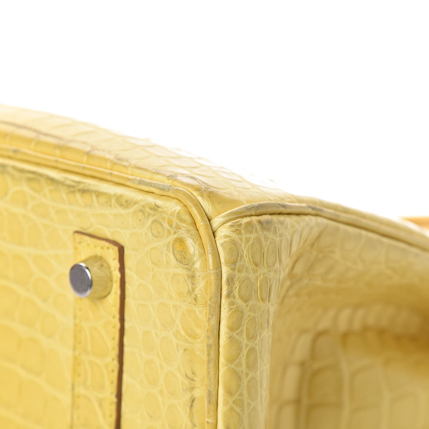 Matte Porosus Crocodile Birkin 35 Mimosa