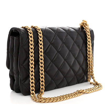 Chanel Lambskin Quilted Medium Pillow Crush Flap Bag Dark Brown 2 of 10