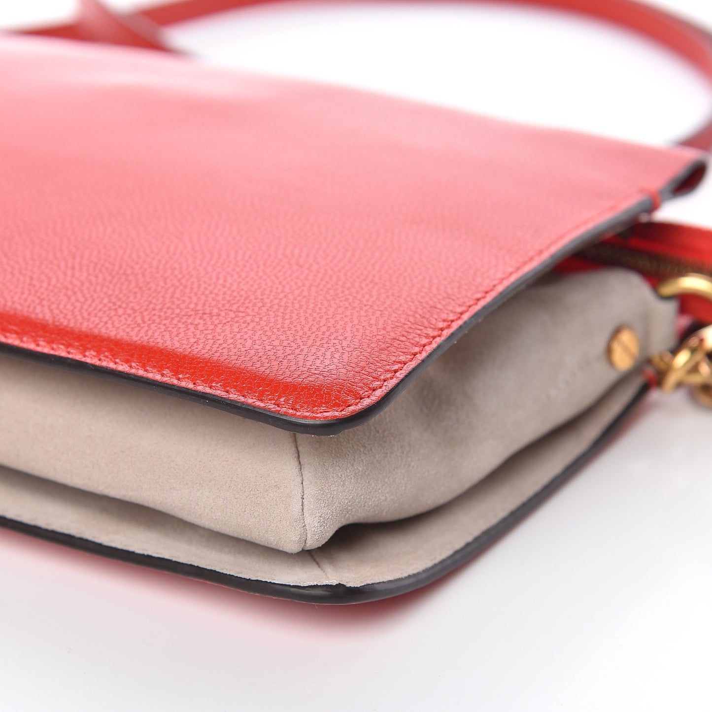 Goatskin Suede Cross 3 Crossbody Bag Red
