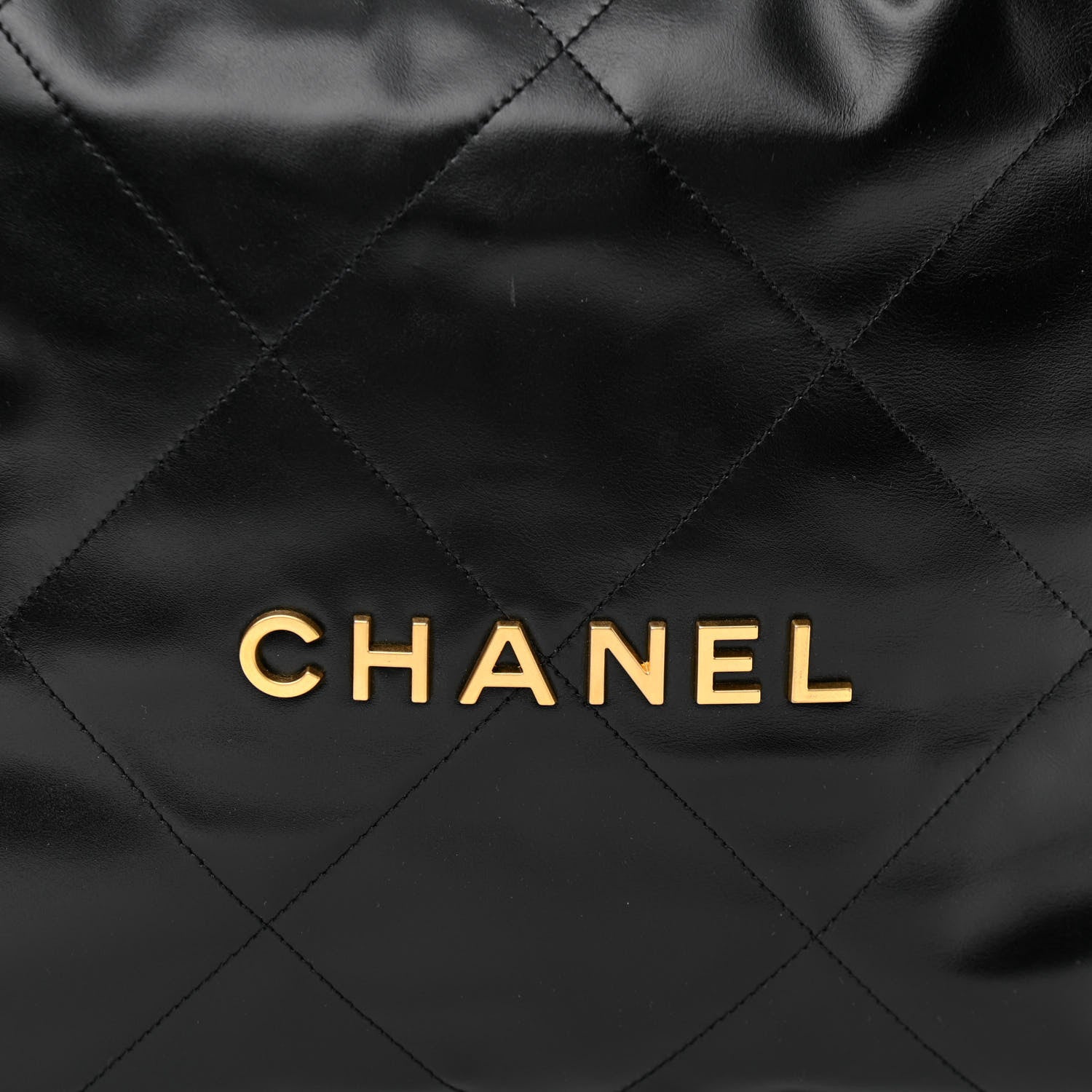 Chanel Shiny Calfskin Quilted Chanel 22 Black 9 of 11