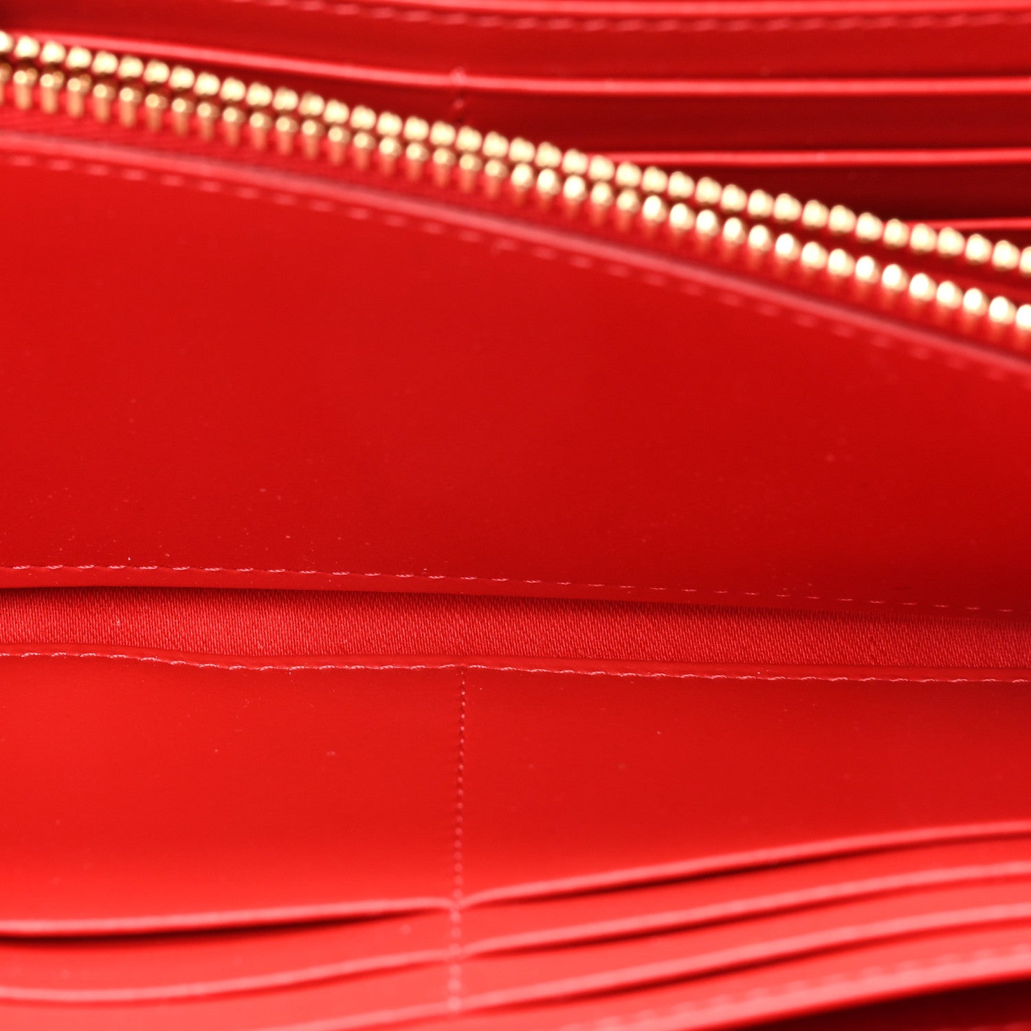 Christian Louboutin Metallic Panettone Spiked Studded Zip Around Wallet Gold 5 of 14