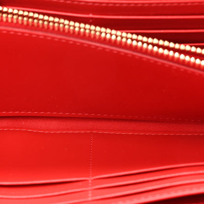 Christian Louboutin Metallic Panettone Spiked Studded Zip Around Wallet Gold 5 of 14