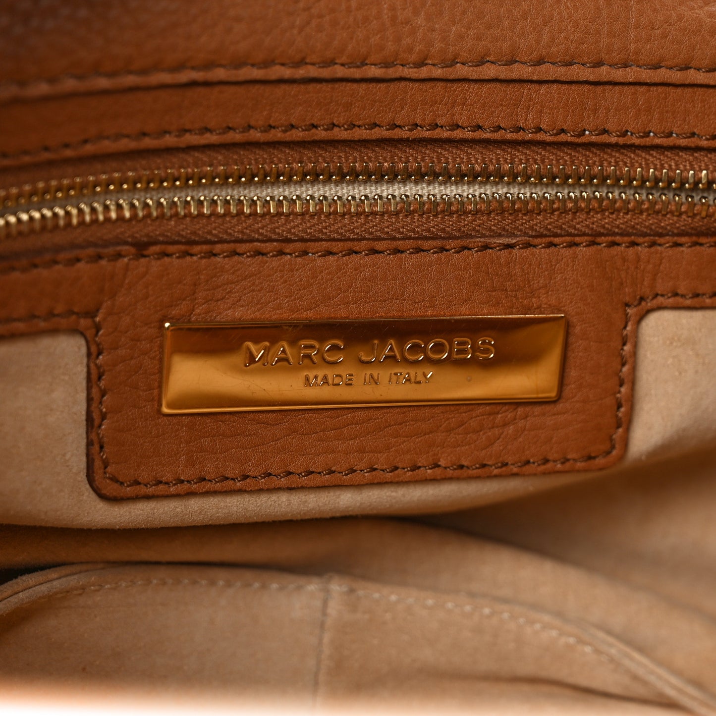 Calfskin Shoulder Bag Brown