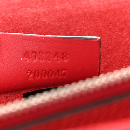 Gucci GG Supreme Monogram Suede Cudu Medium Dionysus Shoulder Bag Beige Ebony Vulcanic Red 7 of 9
