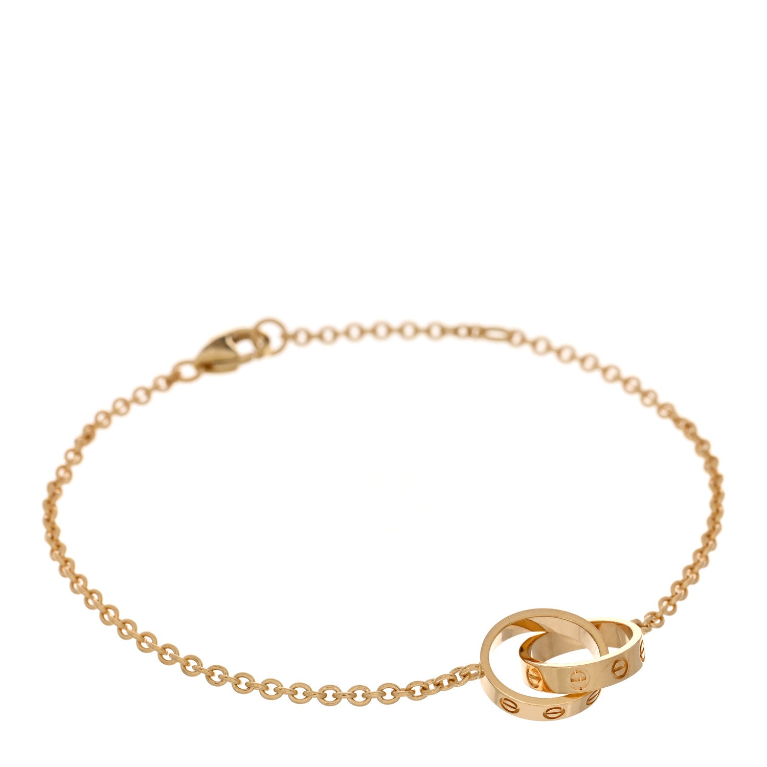 Cartier 18K Yellow Gold Interlocking LOVE Bracelet 1 of 3