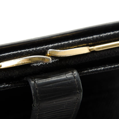 Louis Vuitton Epi French Purse Wallet Black 9 of 9
