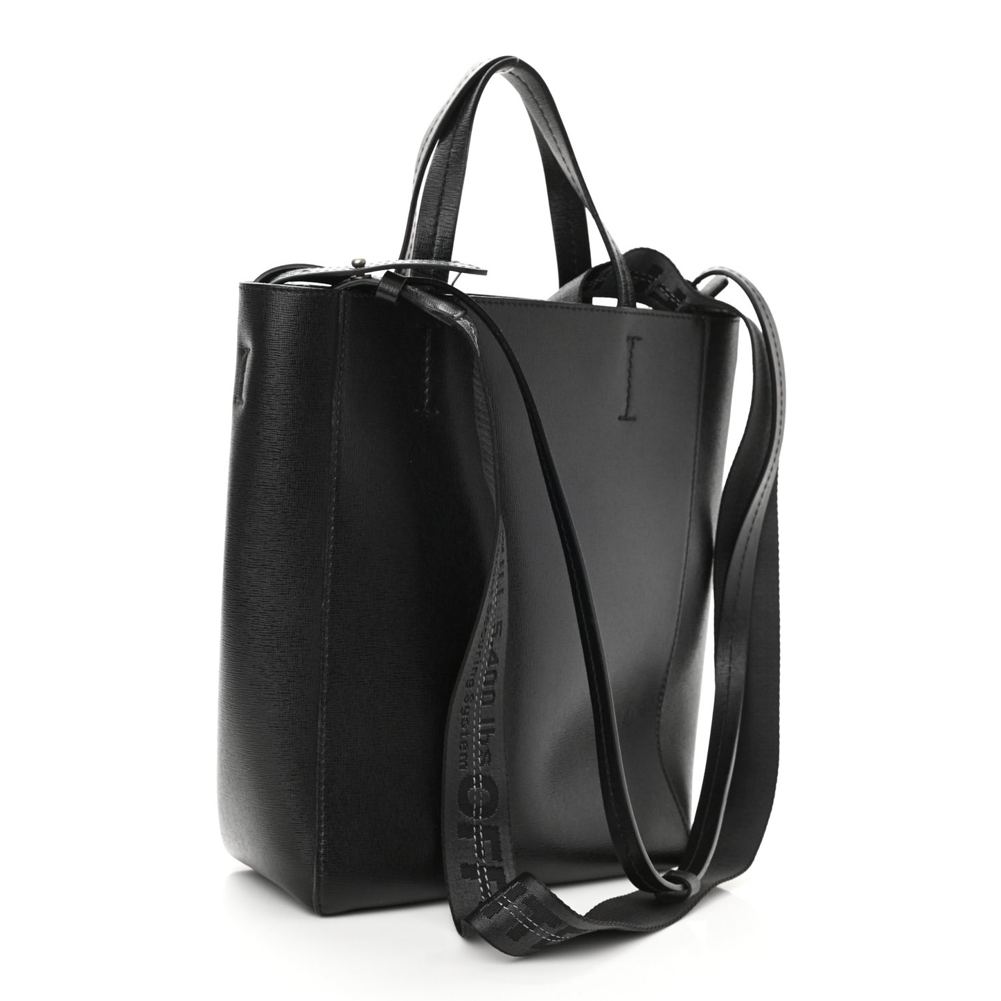 Calfskin Sculpture Tote Bag Black