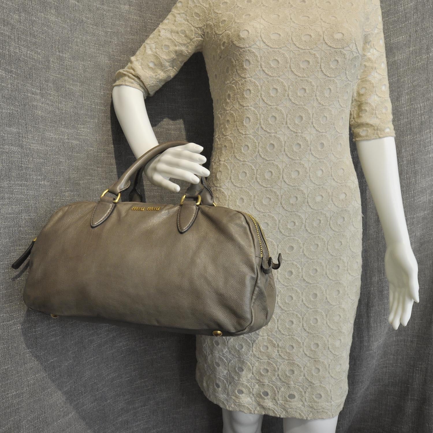 Miu Miu Vitello Leather Bauletto Crossbody Bag 2 of 10