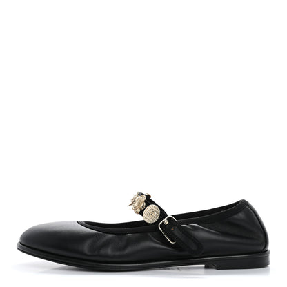 Chanel Lambskin Charm Mary Jane Flats 39 Black 1 of 10