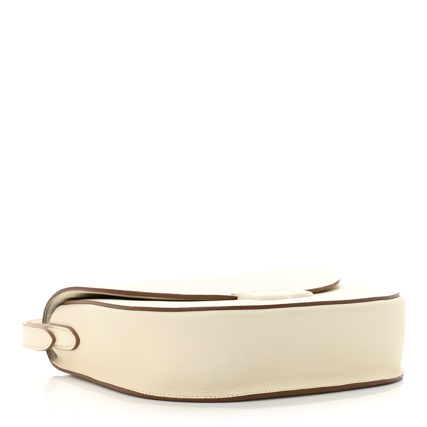 Grained Calfskin Medium Trotteur White