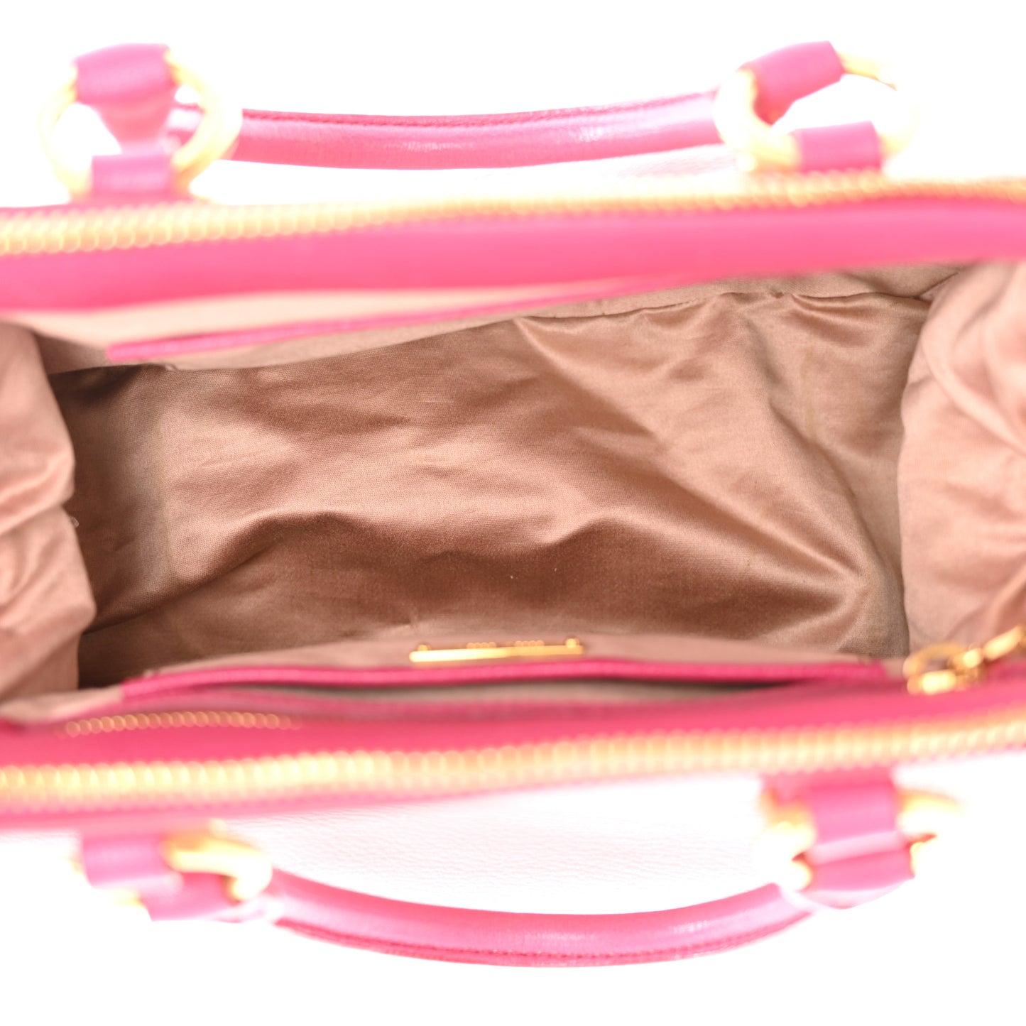 Goatskin Madras Bi-Color Bowling Bag Rosa Peonia