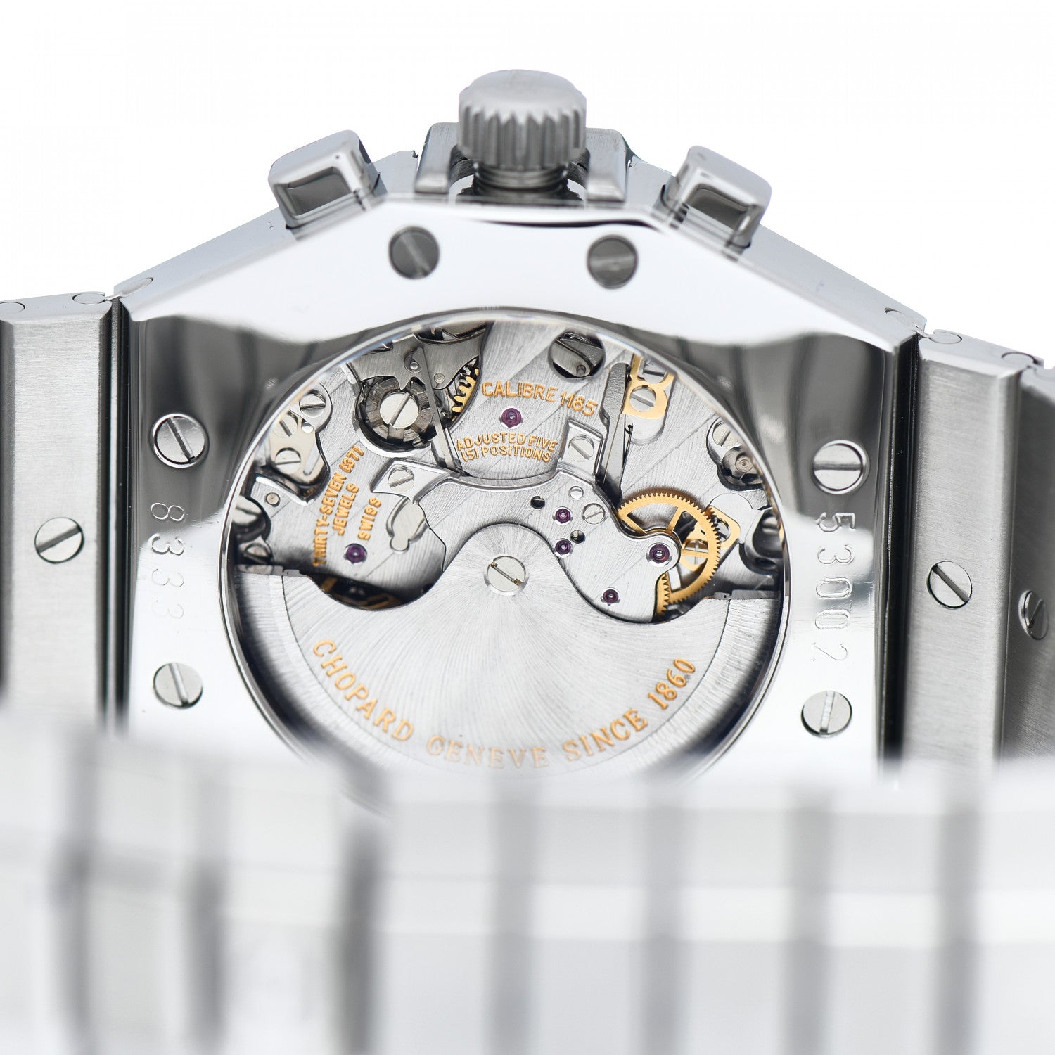 Chopard Stainless Steel 38mm St. Mortiz Chronograph Automatic Watch Blue 4 of 4