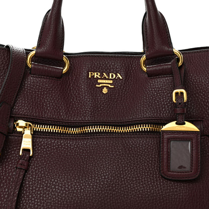 Prada Vitello Phenix Shopping Tote Granato 7 of 12
